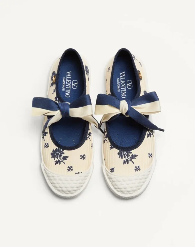 Baleriny Bay By Bay z tkaniny Papier Floral Baleriny Bay By Bay z tkaniny Papier Floral