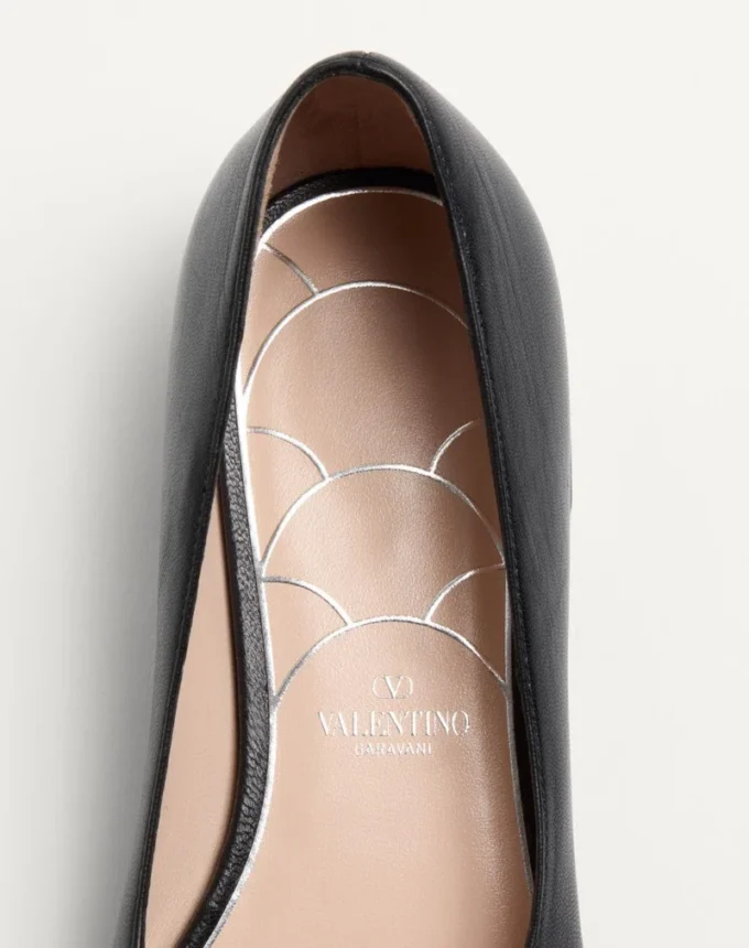 Baleriny Mary-Jane Preshoes z koźlej skóry z ozdobnym guzikiem 20 mm Baleriny Mary-Jane Preshoes z koźlej skóry z ozdobnym guzikiem 20 mm