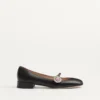 Baleriny Mary-Jane Preshoes z koźlej skóry z ozdobnym guzikiem 20 mm Baleriny Mary-Jane Preshoes z koźlej skóry z ozdobnym guzikiem 20 mm