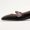Baleriny Mary-Jane Preshoes z koźlej skóry z ozdobnym guzikiem 20 mm Baleriny Mary-Jane Preshoes z koźlej skóry z ozdobnym guzikiem 20 mm