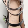 Baleriny Preshoes z paskami z koźlej skóry z ozdobnymi guzikami 20 mm Baleriny Preshoes z paskami z koźlej skóry z ozdobnymi guzikami 20 mm