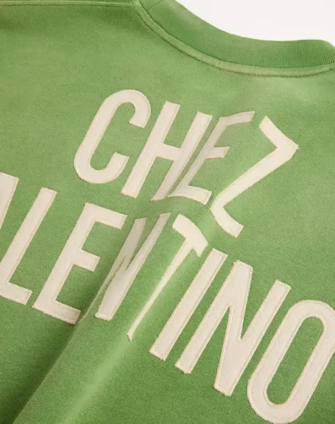 Bawełniana bluza z nadrukiem i haftem Chez Valentino