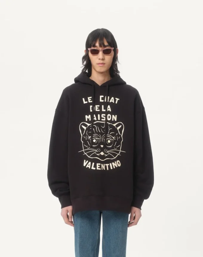 Bawełniana bluza z naszywką Le Chat De La Maison