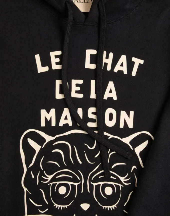 Bawełniana bluza z naszywką Le Chat De La Maison