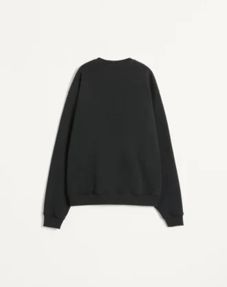 Bawełniana bluza z okrągłym dekoltem i naszywką Chez Valentino Bawełniana bluza z okrągłym dekoltem i naszywką Chez Valentino