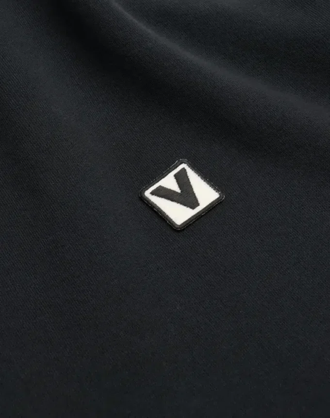 Bawełniana bluza z okrągłym dekoltem i naszywką Chez Valentino Bawełniana bluza z okrągłym dekoltem i naszywką Chez Valentino