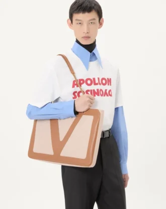 Bawełniana koszula Valentino z popeliny Bawełniana koszula Valentino z popeliny
