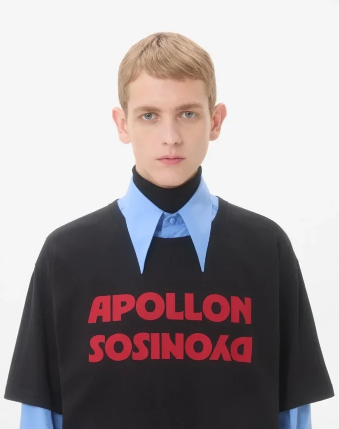 Bawełniana koszulka Valentino z nadrukiem Apollon/Dyonisos Bawełniana koszulka Valentino z nadrukiem Apollon/Dyonisos