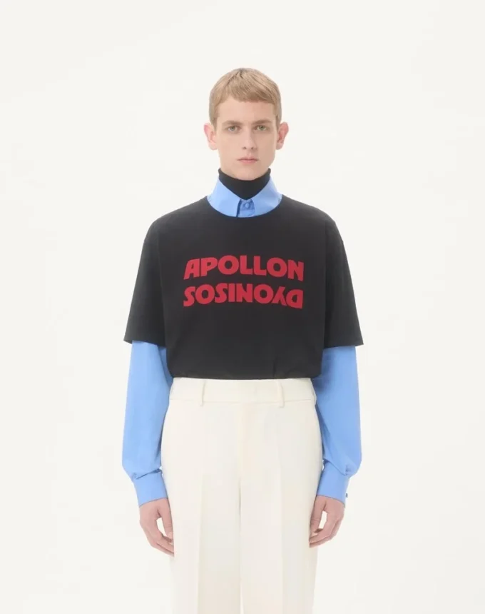 Bawełniana koszulka Valentino z nadrukiem Apollon/Dyonisos Bawełniana koszulka Valentino z nadrukiem Apollon/Dyonisos