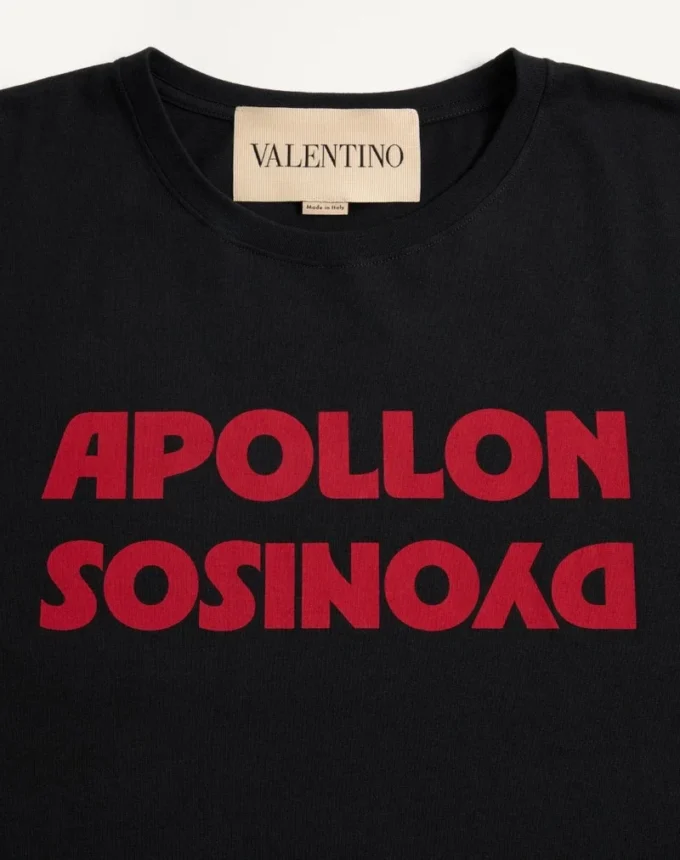 Bawełniana koszulka Valentino z nadrukiem Apollon/Dyonisos Bawełniana koszulka Valentino z nadrukiem Apollon/Dyonisos