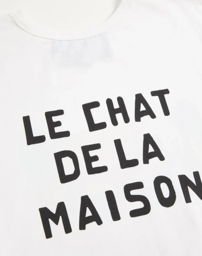 Bawełniana koszulka Valentino z nadrukiem Le Chat De La Maison