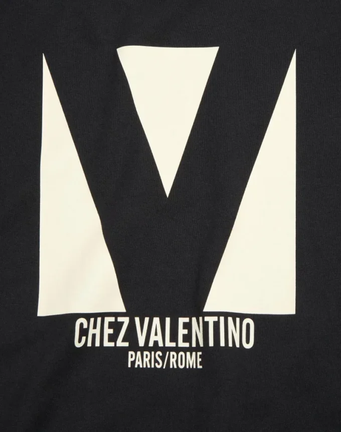 Bawełniana koszulka z nadrukiem Chez Valentino Bawełniana koszulka z nadrukiem Chez Valentino