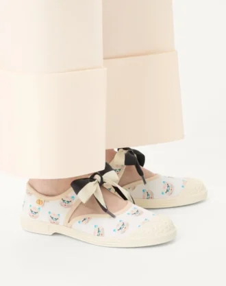 Bay By Bay Ballerina Fabric Sneaker z nadrukiem Le Chat De La Maison Bay By Bay Ballerina Fabric Sneaker z nadrukiem Le Chat De La Maison