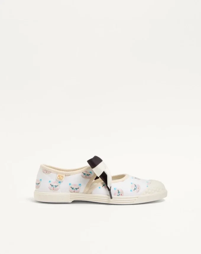 Bay By Bay Ballerina Fabric Sneaker z nadrukiem Le Chat De La Maison Bay By Bay Ballerina Fabric Sneaker z nadrukiem Le Chat De La Maison