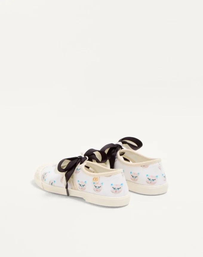 Bay By Bay Ballerina Fabric Sneaker z nadrukiem Le Chat De La Maison Bay By Bay Ballerina Fabric Sneaker z nadrukiem Le Chat De La Maison