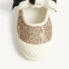 Bay By Bay Ballerina Sneakers z brokatowej tkaniny