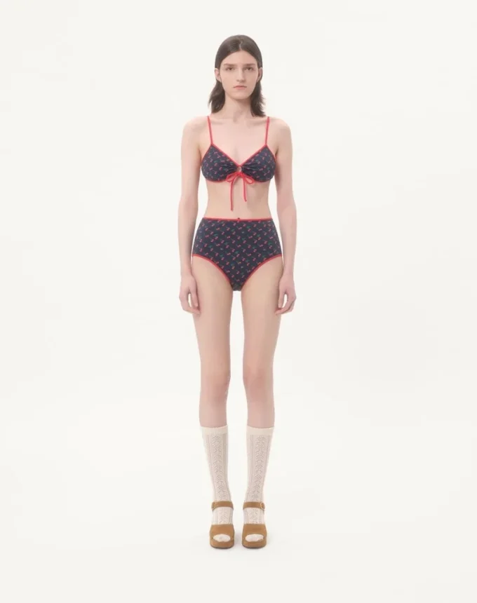 Bikini z lycry z nadrukiem Cherryfic
