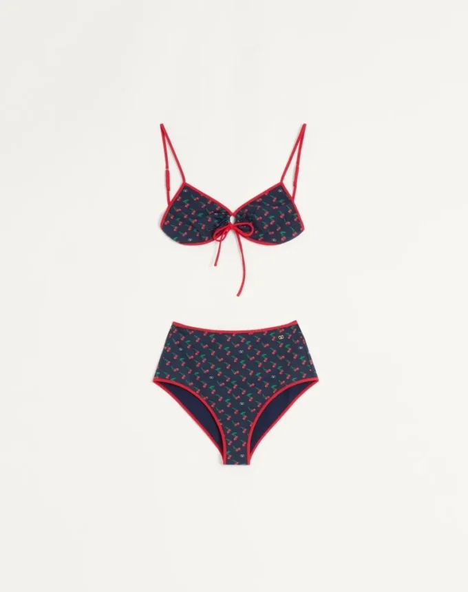 Bikini z lycry z nadrukiem Cherryfic