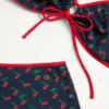 Bikini z lycry z nadrukiem Cherryfic