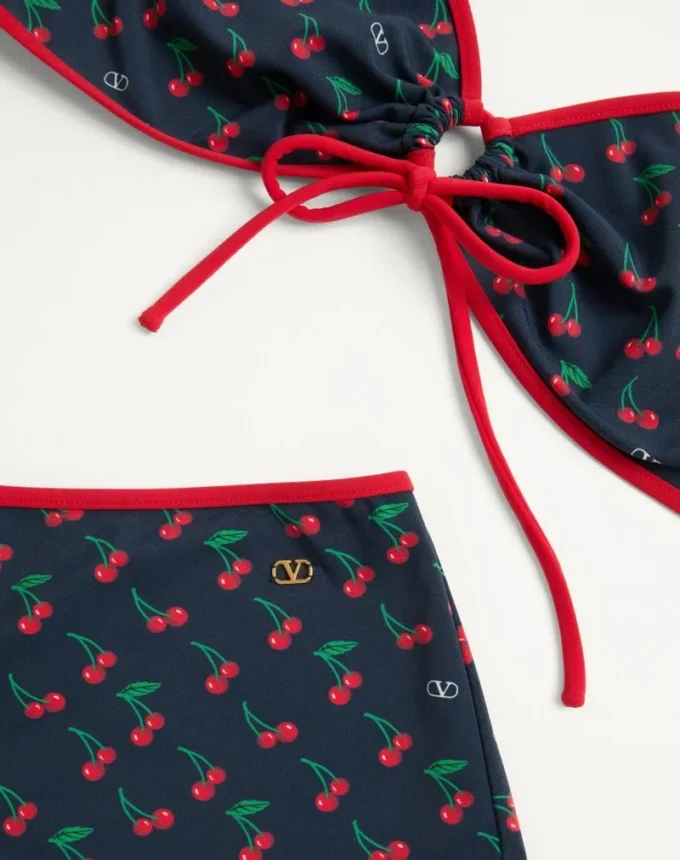 Bikini z lycry z nadrukiem Cherryfic