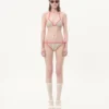 Bikini z lycry z nadrukiem Gelatini w groszki
