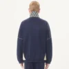 Bluza Valentino z acetatu z zamkiem błyskawicznym i wstawką z nadrukiem Toute La V Bluza Valentino z acetatu z zamkiem błyskawicznym i wstawką z nadrukiem Toute La V
