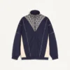 Bluza Valentino z acetatu z zamkiem błyskawicznym i wstawką z nadrukiem Toute La V Bluza Valentino z acetatu z zamkiem błyskawicznym i wstawką z nadrukiem Toute La V