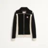 Bluza z golfem Chez Valentino z zamkiem błyskawicznym i naszywką Bluza z golfem Chez Valentino z zamkiem błyskawicznym i naszywką