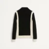 Bluza z golfem Chez Valentino z zamkiem błyskawicznym i naszywką Bluza z golfem Chez Valentino z zamkiem błyskawicznym i naszywką