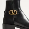 Botki z cielęcej skóry z logo Vlogo 30 mm Botki z cielęcej skóry z logo Vlogo 30 mm
