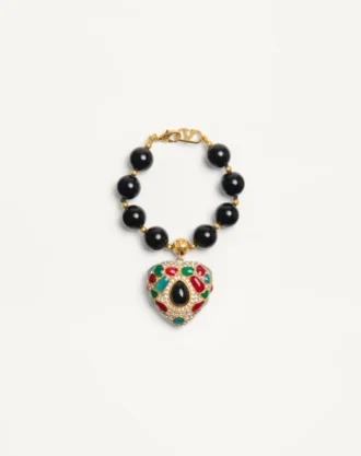 Bransoletka Coeur Royal z metalu, żywicy, emalii i kryształów Swarovski® Bransoletka Coeur Royal z metalu, żywicy, emalii i kryształów Swarovski®
