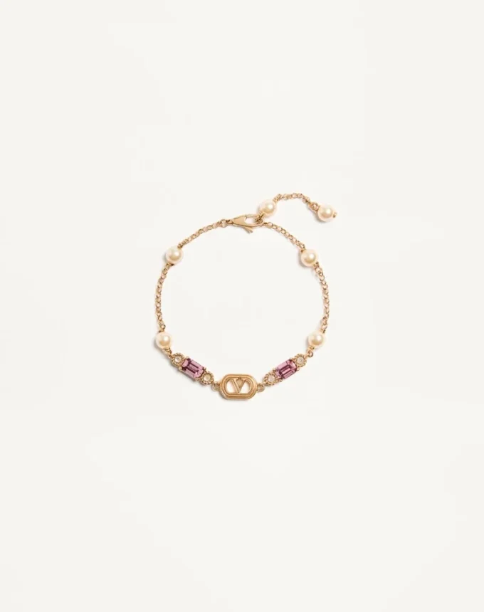 Bransoletka Ovalette z metalu, pereł i kryształów Swarovski® Bransoletka Ovalette z metalu, pereł i kryształów Swarovski®