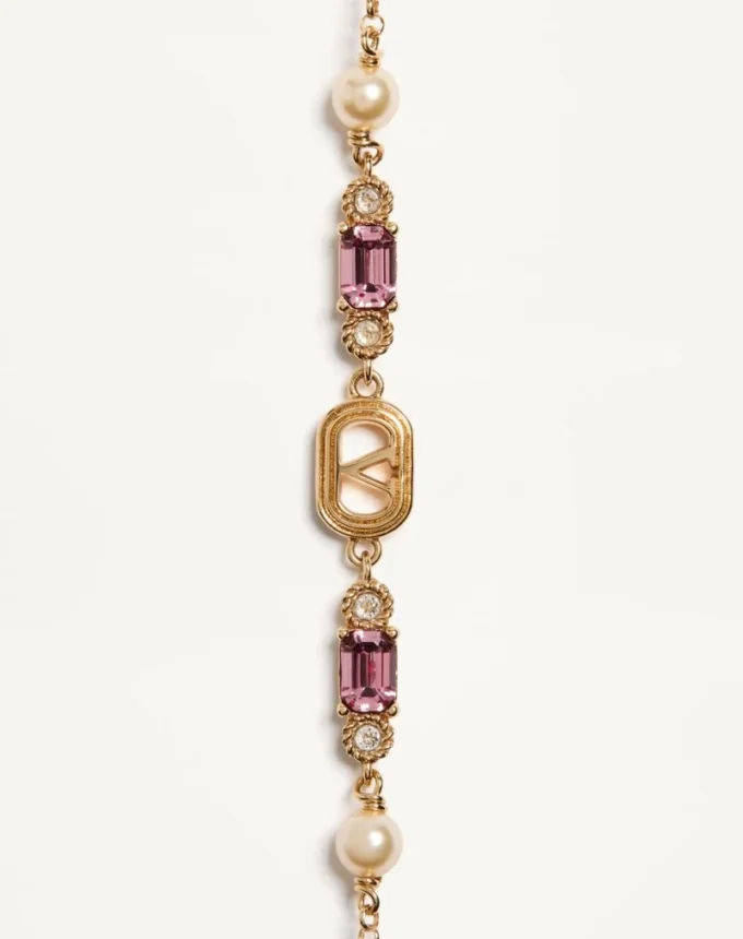 Bransoletka Ovalette z metalu, pereł i kryształów Swarovski® Bransoletka Ovalette z metalu, pereł i kryształów Swarovski®