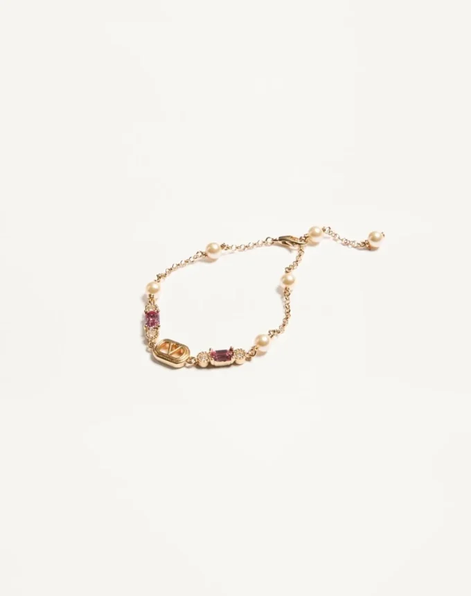 Bransoletka Ovalette z metalu, pereł i kryształów Swarovski® Bransoletka Ovalette z metalu, pereł i kryształów Swarovski®