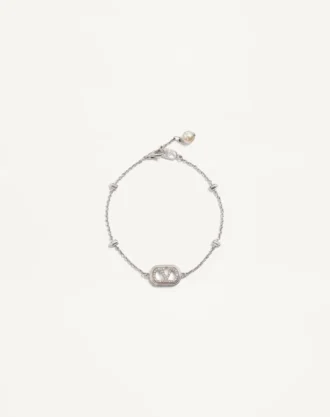 Bransoletka Vlogo Signature z metalu, pereł i kryształów Swarovski® Bransoletka Vlogo Signature z metalu, pereł i kryształów Swarovski®