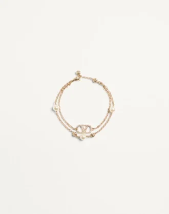 Bransoletka Vlogo Signature z metalu, pereł i kryształów Swarovski® Bransoletka Vlogo Signature z metalu, pereł i kryształów Swarovski®