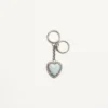 Breloczek do torebki Coeur Hyperbole z łańcuszkiem do kluczy, wykonany z metalu, materiału syntetycznego i kryształów Breloczek do torebki Coeur Hyperbole z łańcuszkiem do kluczy, wykonany z metalu, materiału syntetycznego i kryształów