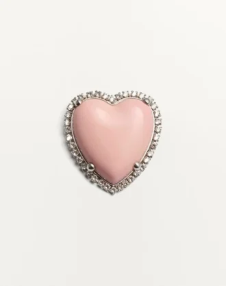 Broszka Coeur Hyperbole z metalu, żywicy i kryształów Swarovski® Broszka Coeur Hyperbole z metalu, żywicy i kryształów Swarovski®