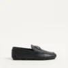 Buty do jazdy samochodem Vlogo Signature z ziarnistej skóry cielęcej