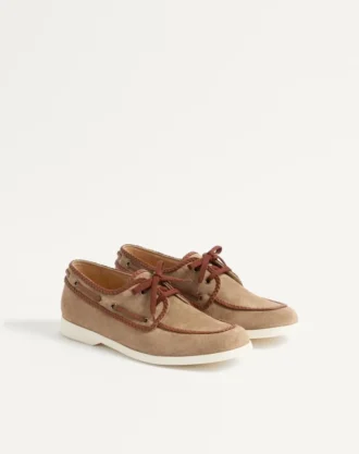 Buty żeglarskie Palm Avenue z chrupiącej skóry i skóry nappa