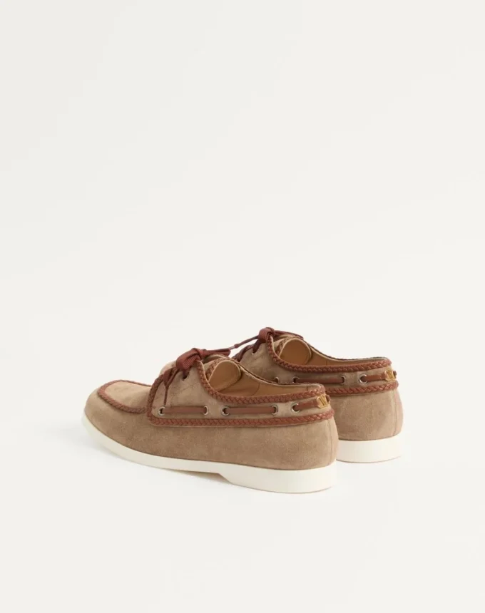 Buty żeglarskie Palm Avenue z chrupiącej skóry i skóry nappa
