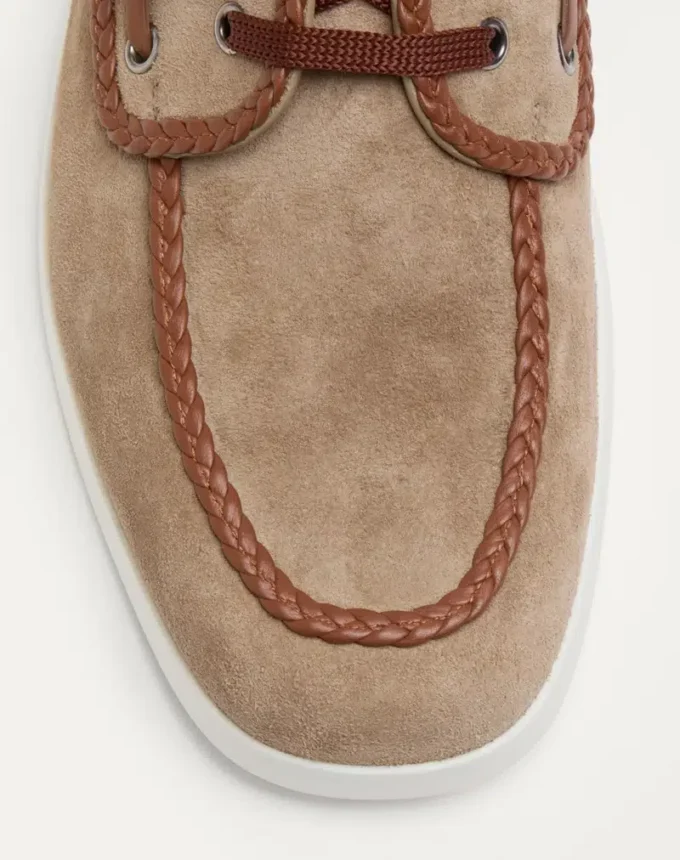 Buty żeglarskie Palm Avenue z chrupiącej skóry i skóry nappa