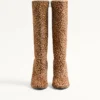 Buty Hotty z cielęcej skóry z efektem kucyka 100 mm