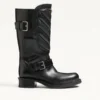 Buty motocyklowe Rayons z cielęcej skóry i skóry nappa z wzorem w jodełkę 40 mm Buty motocyklowe Rayons z cielęcej skóry i skóry nappa z wzorem w jodełkę 40 mm