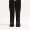 Buty na platformie Fawcette z chrupiącej skóry 90 mm Buty na platformie Fawcette z chrupiącej skóry 90 mm