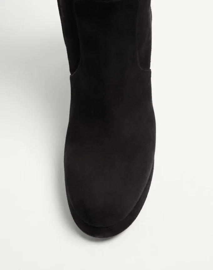 Buty na platformie Fawcette z chrupiącej skóry 90 mm Buty na platformie Fawcette z chrupiącej skóry 90 mm