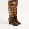 Buty Pattie z cielęcej skóry z efektem kucyka 75 mm Buty Pattie z cielęcej skóry z efektem kucyka 75 mm