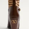 Buty Pattie z cielęcej skóry z efektem kucyka 75 mm Buty Pattie z cielęcej skóry z efektem kucyka 75 mm