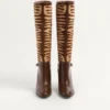 Buty Pattie z cielęcej skóry z efektem kucyka 75 mm Buty Pattie z cielęcej skóry z efektem kucyka 75 mm