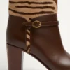 Buty Pattie z cielęcej skóry z efektem kucyka 75 mm Buty Pattie z cielęcej skóry z efektem kucyka 75 mm